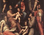 雅各布 达 蓬托尔莫 : Madonna And Child With Saints